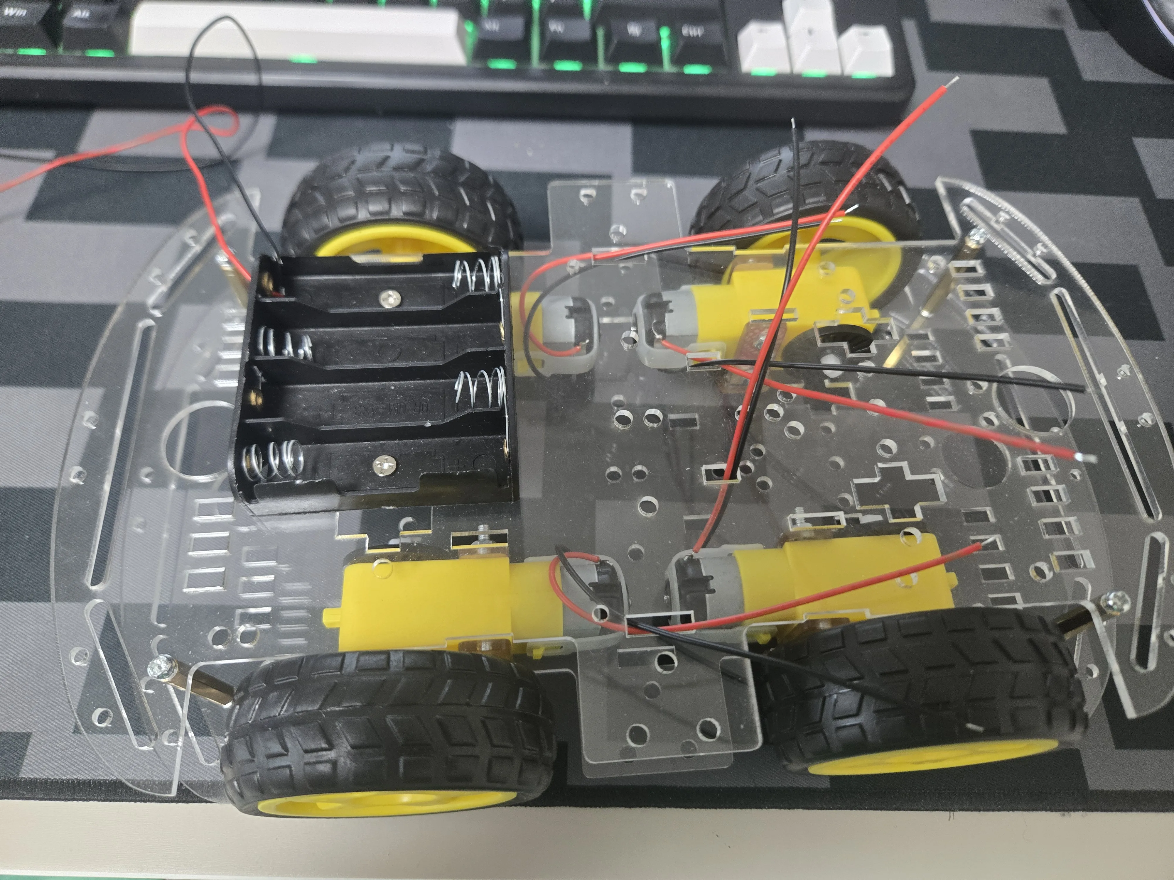 Fully assembled AGV frame